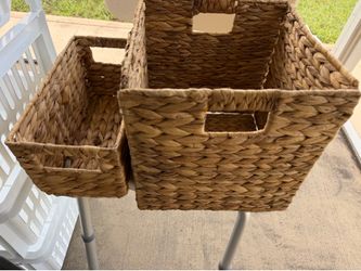 Two Seagrass baskets
