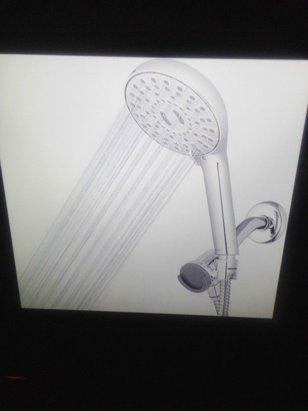 Waterpic Magnetic Dual Dock Handheld Shower Head With 7-spray Settings & Power Pulse