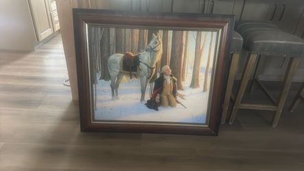 The prayer at Valley Forge, George Washington, painting