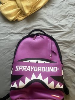 Purple Spray Ground Bag 