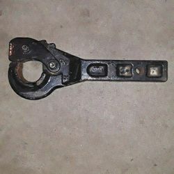 Fits 2" square tubing receiver hitch.  Pintle Hook