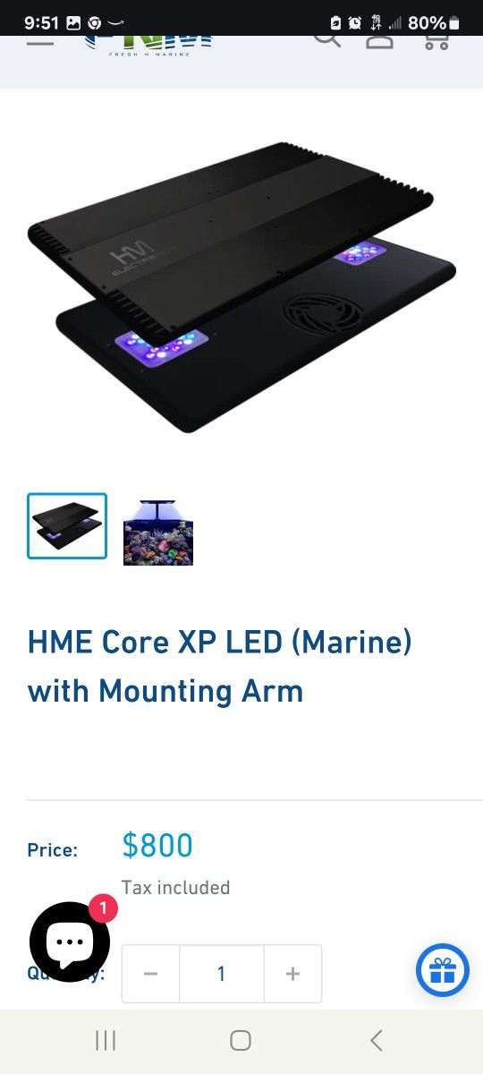 HME CORE XP High End Reef Aquarium Light