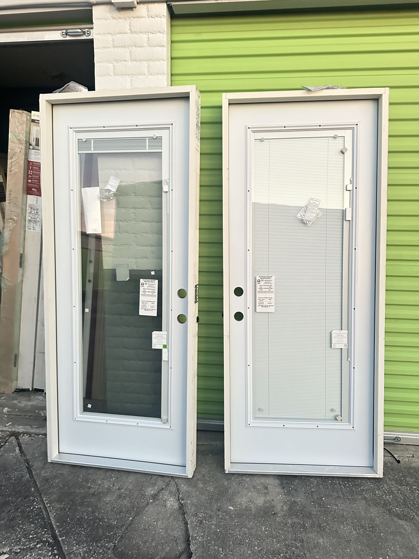 Exterior Full Glass Door With Frame 32x80