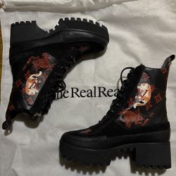 Louis Vuitton Rare Cat Combat Boots