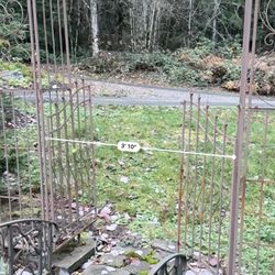 Metal Bridge, Arbor And gate
