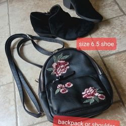 $15 Backpack shoulder purse and shoes