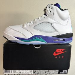 Mens Jordan Retro 5 Size 14 Grape
