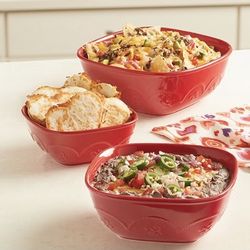 Princess House Marbella square nesting bowls