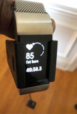 Silver Digital Fitbit Watch