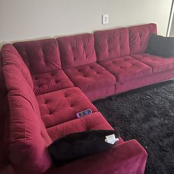 Sectional and King Size Bed frame