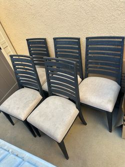 Free 5 wood chairs from home goods