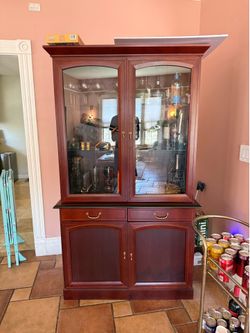 Cherry wood hutch (Veneer)