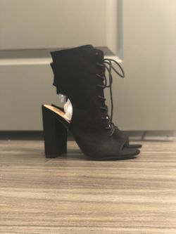 FRH Open Toe Lace Up Booties
