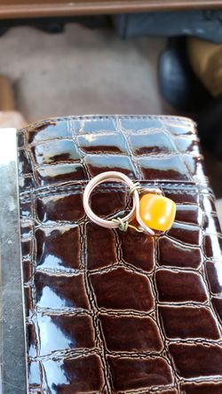 Copper&amber 💍 ring