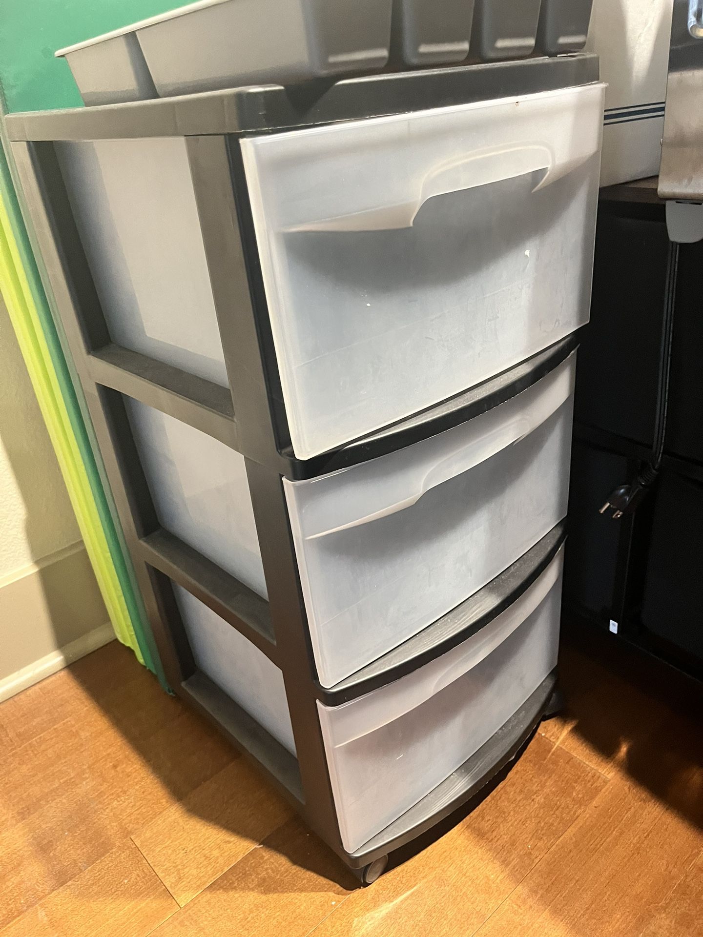 3 Drawer Storage - Sturdy Plastic 