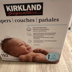 Kirkland size one diapers