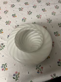 Frosted Glass Swirl Ceiling Light Shade