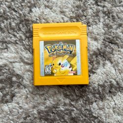 Pokemon Yellow For Nintendo Gameboy