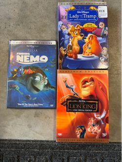 3 Disney DVDs