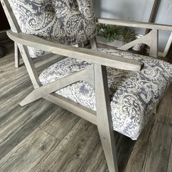 Floral Accent Chairs Set