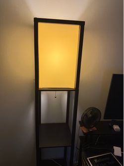 Lamp with shelves