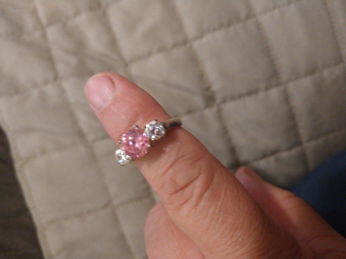 Silver Ring With Swarovski Crystals