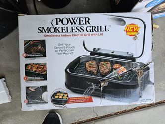 Power Smokeless Grill! With Lid