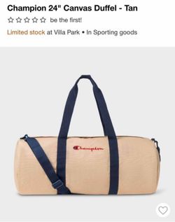 Champion 24” canvas duffel bag