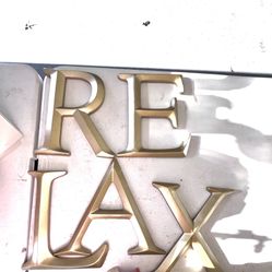 Golden Wooden Letters