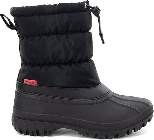 NEW SZ 6 Women Insulated Winter Snow Boots Nylon Mid-Calf Outdoor Cold Weather Faux Fur Puffer Boot