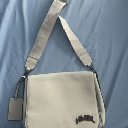 Cream & Black HMBL crossbody bag