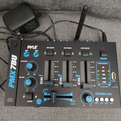 Pyle Pro 3-Channel Bluetooth Digital DJ Mixer USB Flash Reader PMX7BU.5