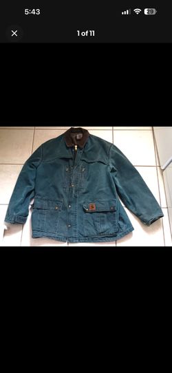 Vintage Carhartt Hunter green coat