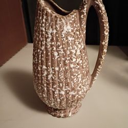 Vintage MCM Savoy Deena Brown  Pottery Pitcher Vase