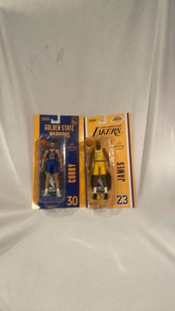 McFarlane/ sportpicks/ NBA/  Stephen cur30/golden state warriors/ LeBron James/ Los Angeles lakers/ 23