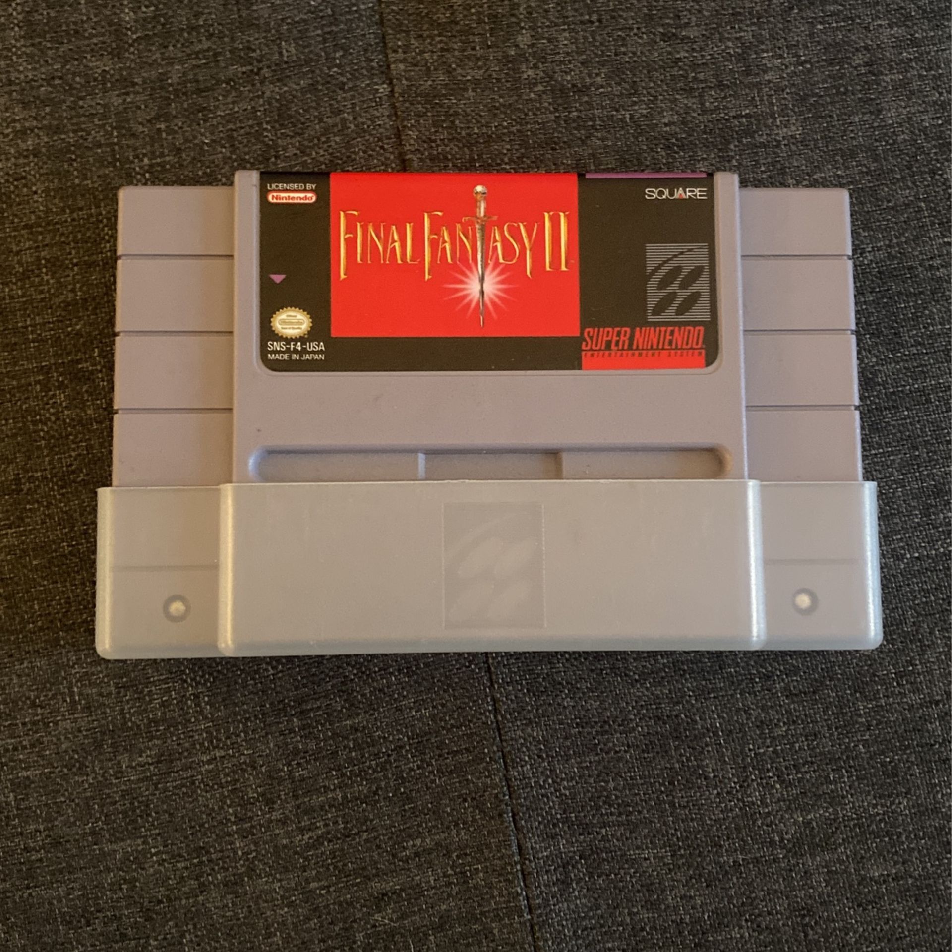 Final Fantasy II 2 (Super Nintendo SNES 1991) Tested - Authentic