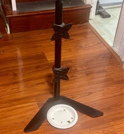 Adjustable Tilting DUAL Monitor Stand Desk Mount Bracket for LCD LED (Max 33Lbs 10~23 inch)