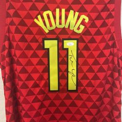 Trae Young Autographed Jersey
