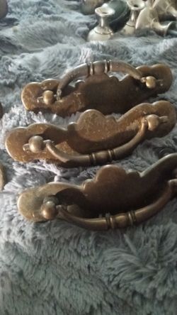 Antique Brass Drawer/Cupboard Pulls Take All