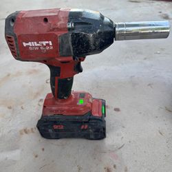 Hilti Impact Wrench and battery