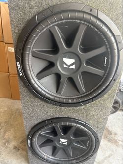 Kicker comp subwoofers 15s in box