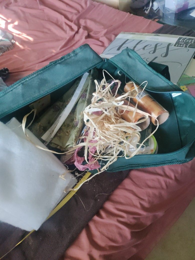 Bag With Misc Arts And Crafts