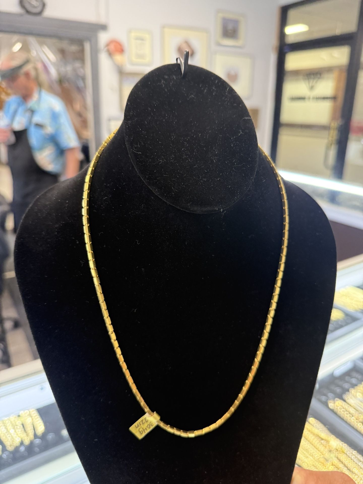 24k bhat chain 30 grams 22 inches 2.5mm