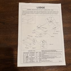Crate & Barrel Lodge Solid Wood Coffee Table - Great Condition