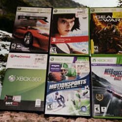 Xbox 360 Video Games Bundle 6 lot Bundle READ Scratched. Some No Booklet.