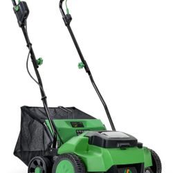APOLO SMART Cordless Electric Walk Behind Scarifier and Lawn Dethatcher 40V 2Ah