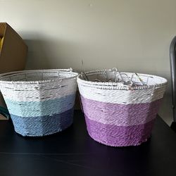 Easter egg basket and eggs