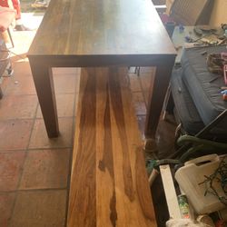 Wood Table And Coffee Table