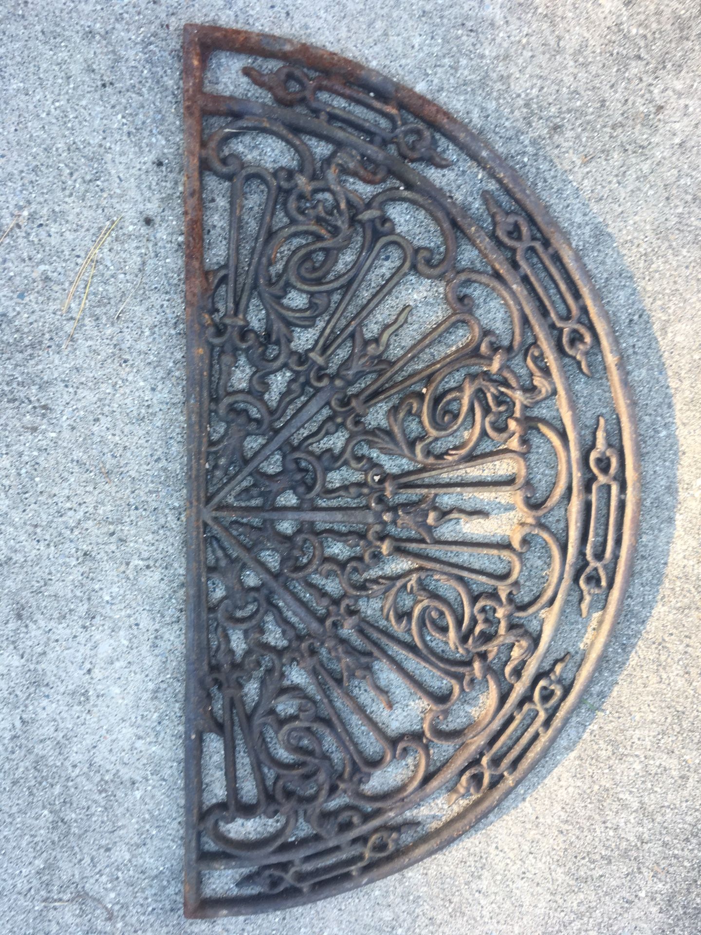 Two iron “grilles” decorative a