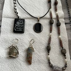 Pendant , Charm , Different Style ,Beautiful Silver  And Stone ,your Choice,each 